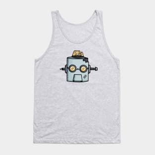 Old Robot Head Tank Top